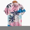 Heren Casual Shirts Zomer Hawaiiaanse 3D Gedrukt Oversized Bloemen Shirt Plant Patroon Strand Tropic Street Vakantie Harajuku Tops Kleding