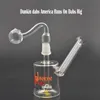 1pcs verre brûleur à mazout Bong cendrier narguilés Mobius Matrix percolateur 14mm Joint recycleur Dab Rigs eau Bongs avec 30mm Ball Banger huile ongles tuyaux