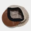 Casquettes de balle 2023 hiver chaud tricot chapeau femmes casquette de baseball avec oreillette épaissir coton snapback coupe-vent chapeaux pour les femmes