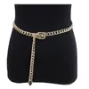 Belts Sexy Waist Belt For Jeans Dresse Club Bar Chain Idol Costume Lock And Tassel Skinny Body Jewelry