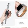 Titta på band Jameker läderrem för Apple Watchband 42mm 44mm 45mm/38mm 40mm 41mm äkta armband serie 5 4 3 SE 6 7