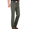 Pantaloni da uomo Autunno Estate Cotone Casual Abbigliamento uomo Dritto Affari Solido Verde Nero Pantaloni kaki Marca maschile 2023 Pantalones