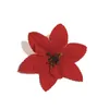 Fiori decorativi 10 pezzi / 15 cm flanella grandi teste di fiori artificiali rosa rossa decorazione di nozze per la casa scrapbooking albero di natale fai da te seta