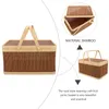 Dinnerware Sets Bamboo Basket Outdoor Picnic Bride Flower Pots Plants Kitchen Storage Baskets Decorative Ware