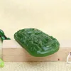 Xinjiang Hetian Jade Dragon 펜던트 시금치 녹색 조디악 용 펜던트 드래곤 Jade Pendant Necklace193d