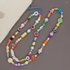 Bracelets à maillons Go2Boho, chaîne de perles de téléphone portable, lanière de téléphone pour femmes, bijoux colorés, sangle perlée pour étui