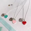 Designer Sieraden Vrouwen Hart Ketting roestvrij staal Zilver Rose Goud Brief Ketting Pak Mode Retro Ins Ster Style266p