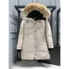 Designer Canadian Goose Version mi-longue Puffer Down Veste Femme Parkas Hiver Épais Manteaux Chauds Coupe-Vent Streetwear C1534