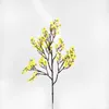 Flores decorativas gypsophila ramo de flor artificial para decoração de casamento plantas falsas de seda varanda plantador jardim ao ar livre