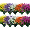 Fiori decorativi artificiali per arbusti finti in plastica resistente ai raggi UV per interni ed esterni