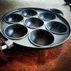 Pans 7-Hole Nonstick Stuffed Pancake Pan Cast Aluminium Egg Cooker Frying