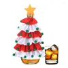 Christmas Decorations Holiday Wine Bottle Covers Decorative Bags For Party Tree Shape Home Table Decor