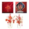 Decorative Flowers Chinese Year Decorations Artificial Red Berries Branches Bonsai Floral Arrangements Adornment Crafts For Office