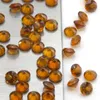 Lösa ädelstenar naturliga gula granat runda lysande klippta nakna stenhantverkstillverkare för direkt acceptans anpassad storlek