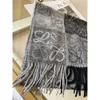 Designer Fashion Wool Cashmere Women's Winter Thickened Warm Shawl Dual-purpose Jacquard Scarf