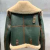 Designer groene korte jas winter warm suède nepbont gevoerde damesjas Koreaanse dikke winterjas warme damesjassen