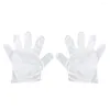 Disposable Gloves 100pcs PE Home Kitchen BBQ Multifunction Clear Sanitary Plastic Dishwashing Catering