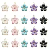 whole 100pcs Fashion classic Cute Enamel Flower Charms Pendant Necklace Bracelet DIY Unique Women Jewelry Accessory275L