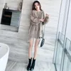 Pulls pour femmes Mode Irrégulière Femmes Brillant Soie Perlée Pull Jumpers Tricot Paillettes Glands Mohair Pulls Robe O-Cou Cachemire