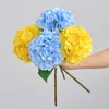 Fleurs décoratives de luxe, grande Hortensia au toucher réel, impression 3D, décoration de jardin de maison, Fleur Artificielle, cadeaux de fête
