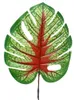 Decoratieve Bloemen 1Pc Kunstmatige Tropische Plant Bladeren Met Faux Stengels Voor Party Jungle Strand Tafeldecoraties