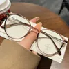 Sunglasses Vintage Round Myopia Glasses Blue Light Blocking Minus Finished Optical Prescription Near Sight Eyeglasses With Diopter