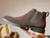 Laarzen PDEP Martin Heren echt leer Britse stijl Hoge schoenen Suède Korte enkel Chelsea Botas Para Hombre 230928