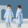 Impermeabili GearRaincoats Cappotto antipioggia addensato per bambini Impermeabile esterno impermeabile Bambini Poncho antivento Ragazzi Ragazze Studenti invernali