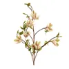 Fiori decorativi Bouquet di fiori di seta artificiale Simulazione Pianta di magnolia per la decorazione domestica del soggiorno Matrimonio falso