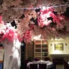 Decorative Flowers 95.8CM Cherry Blossoms Artificial Gypsophila Fake DIY Wedding Decoration Home Bouquet Faux Branch