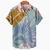 Heren Casual Shirts Zomer Hawaiiaanse 3D Gedrukt Oversized Bloemen Shirt Plant Patroon Strand Tropic Street Vakantie Harajuku Tops Kleding