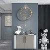 Duvar Saatleri Büyük 3d Nordic Swinglenebilir Sanat Saati Modern Tasarım Ev Oturma Odası Sessiz Dekorasyon Asma Horologe
