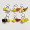 Porte-clés 3pcs / set baseball gant bat porte-clés pour sac pendentif voiture porte-clés jaune en cuir balle anneau cadeau sport fans souvenir bijoux