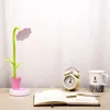 Lampade da tavolo LED Dormitorio per studenti Luce per la cura degli occhi Lampada da tavolo creativa a forma di girasole Lampada da scrivania ricaricabile tramite USB