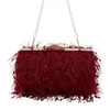 Duffel Bags E74B Fashion Evening Bag With Chain Elegant Clutch Purse Party Wallet Handbag Women Formal Tassels