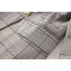 926 XXL 2023 Milan Runway Autumn Women's outwear Long Sleeve Coat Lapel Neck Coat Button Gray Fashion Clothes Womens oulaidi