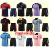 23 24 Paris Sportswear Training Suit Wear Short Sleeve Kit 2023 2024 Football Shirt Maillot de Foot Uniform Chandal T-shirt Chandal Men Kids Sweatshirt tröja