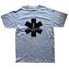 남자 T 셔츠 남성 의류 의류 재미있는 비상 구급차 그래픽면 스트리트웨어 짧은 슬리브 O- 넥하라 주쿠 티셔츠