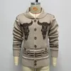 Herrtröjor Autumn Winter Men tröja kappa julmönster kofta för modeslim jumper mens stickar jackor