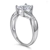 CLUSTER RINGS EURORES و AMERICAN TRED S925 Silver Ring Ladies Fashion Provision الزواج quariad 5a الزركون