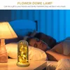 Fiori decorativi Girasole Lampada a LED Lampada in vetro Decorazione Decorazioni per la tavola Vitroleros Para Mini Desktop Dome