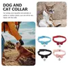 Colares de cachorro 4 pcs gato bonito pet gargantilha pequenos gatos laço festa sino filhote de cachorro gatinho meninas