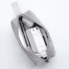 Digitale opslag cosmetische tas lipstick make -uptas muis data kabel mobiele stroombescherming tas organizer doos grijze hoofdtelefoonzak
