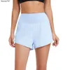 Yoga Outfit Lu Shorts Ensembles de yoga Femmes Sport Hotty Hot Shorts Casual Fitness Yoga Leggings Lady Girl Entraînement Gym Sous-vêtements Courir avec poche zippée sur le dos