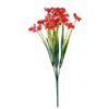 장식용 꽃 12pc 인공 꽃 라텍스 진짜 신부 웨딩 꽃가루 가정 장식 세련되고 간단한 방 생활