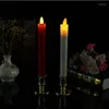 양초 홀더 2pcs 유럽 스타일 테이퍼 표준 간단한 웨딩 장식 바 파티 거실 장식 촛대 촛대