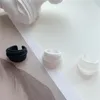 Cluster anneaux Origine Été Minimaliste noir blanc pulvérisation de couleur ouverte pour les femmes accessoires de bijoux de fête ajustés exagérés