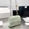 Novo estilo quadrado gordo bolsa de couro genuíno bolsa de designer de moda casual bolsa tote de luxo bolsa de pele de carneiro bolsa de corrente de bola de ouro bolsa de senhora bolsa de ombro bolsa crossbody