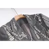 923 L 2023 Milan Runawy Plus Size Marke Gleicher Stil Mantel Grau Damen Oberbekleidung Knopf Damenjacke Hochwertige Mode Oulaidi