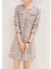 Casual Dresses Arrival Autumn Tweed Women Elegant Robe Demoiselle D Honneur Femme Courte